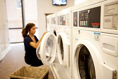 Woman doing Laundry